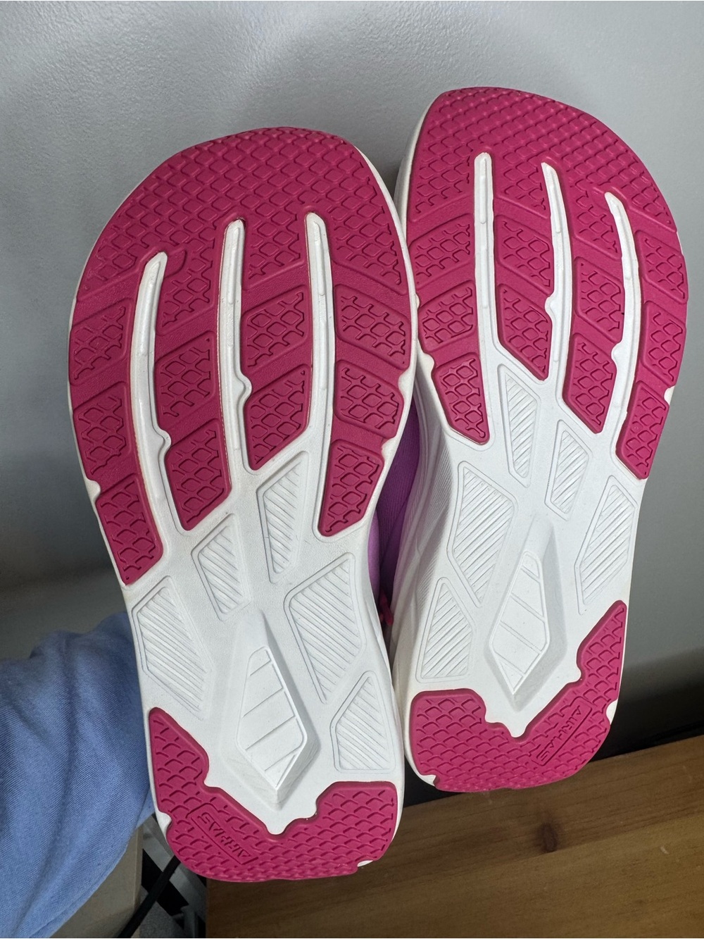 Women's Pink Lace-Up Athletic Sneakers - Picture 4 of 5